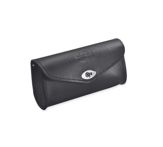 Harley Davidson 58308-95 Bar & Shield Leather Windshield Bag POUCH,W'SHIELD