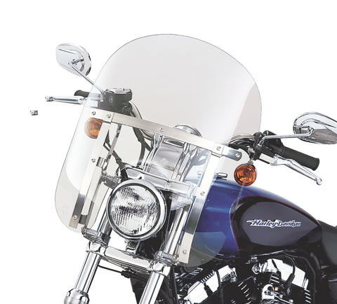 Harley Davidson 58602-04 Quick-Release Compact WINDSHIELD,X