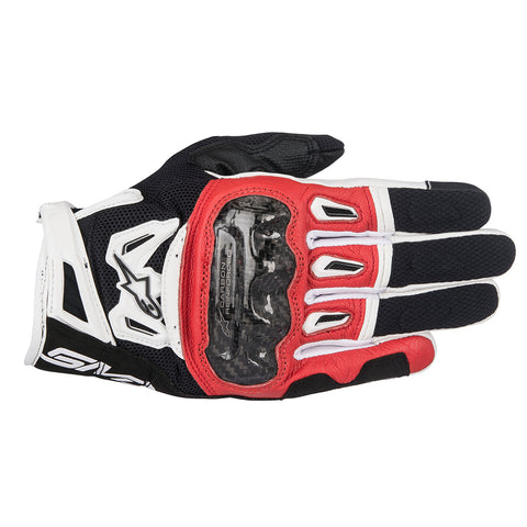 Alpinestars SMX-2 Air Carbon v2 Handschuhe Schwarz Rot &amp; Weiß 3567717132