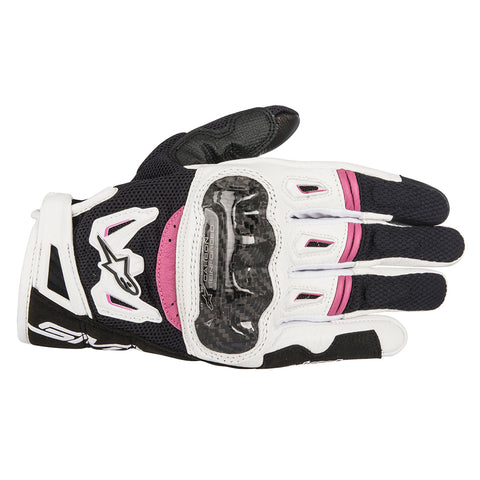 Alpinestars Stella SMX 2 v2 Air Carbon Handschuhe Schwarz Weiß &amp; Fuchsia 35177171239