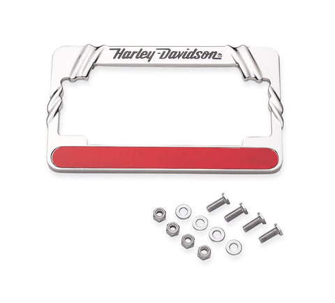 Harley Davidson 59141-98 Nummernschildrahmen-Set, Rahmen, Nummernschild