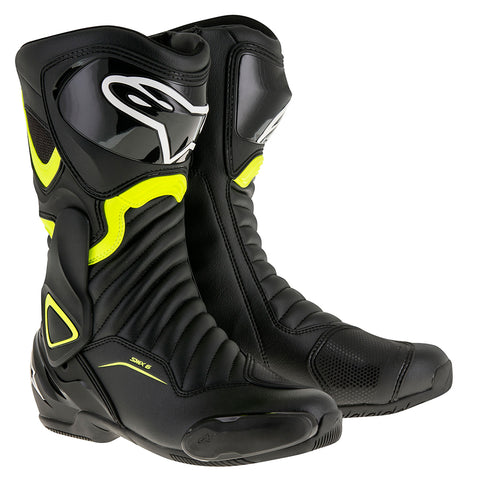 Alpinestars SMX 6 v2 Stiefel Schwarz &amp; Gelb Fluo 22230171554