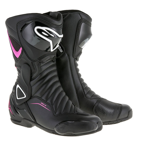 Alpinestars Stella SMX 6 v2 Stiefel Schwarz Fuchsia &amp; Weiß 22231171032