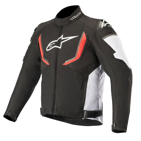 Alpinestars T-GP R v2 wasserdichte Jacke Schwarz Weiß &amp; Rot 3205619123