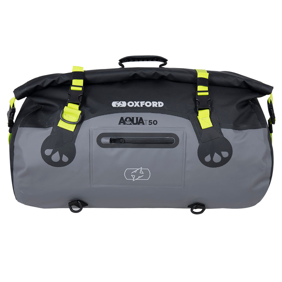 Oxford OL462 Aqua T-50 Rolltasche – Schwarz/Grau/Fluo