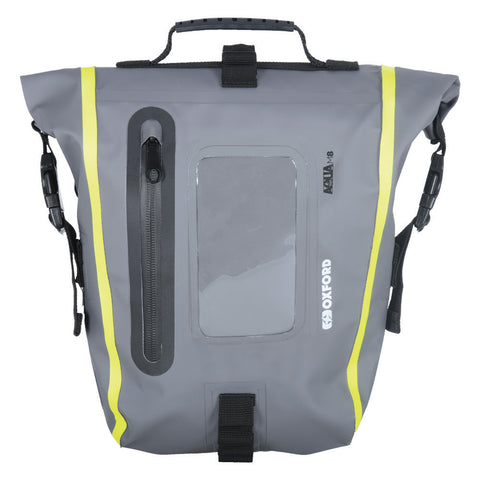 Oxford OL464  Aqua M8 Tank Bag Black/ Grey/ Fluo