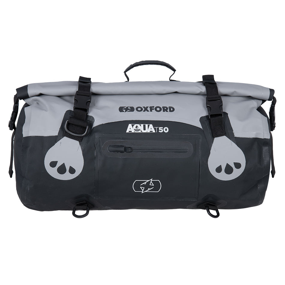 Oxford OL482 Aqua T-50 Rolltasche – Grau/Schwarz