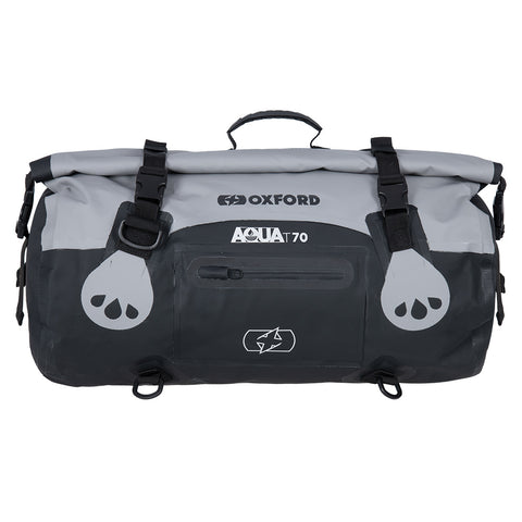 Oxford OL483  Aqua T-70 Roll Bag- Grey/Black