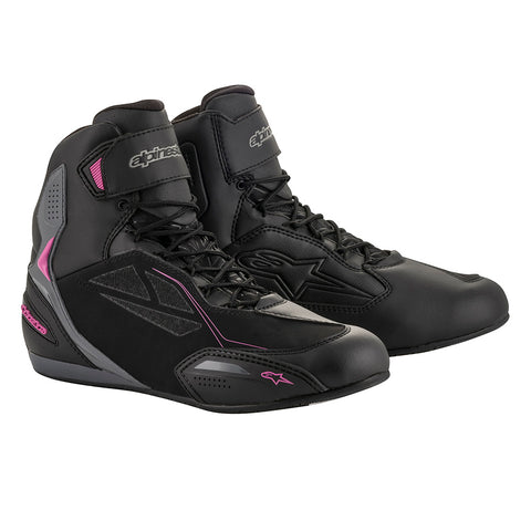 Alpinestars Stella Faster 3 Drystar Schuhe Schwarz Dunkelgrau &amp; Fuchsia 25409191139