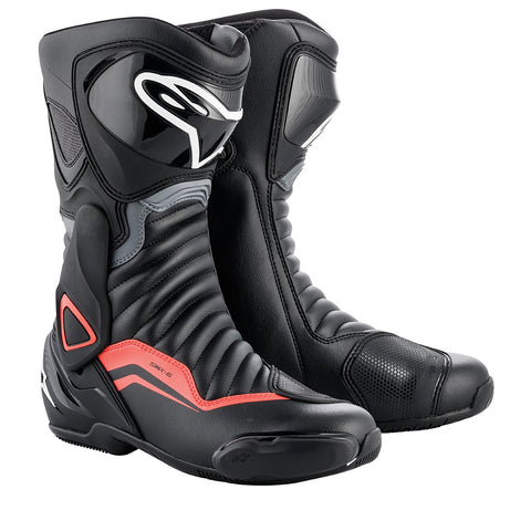 Alpinestars SMX 6 v2 Schwarz Grau &amp; Rot Fluo 222301711304