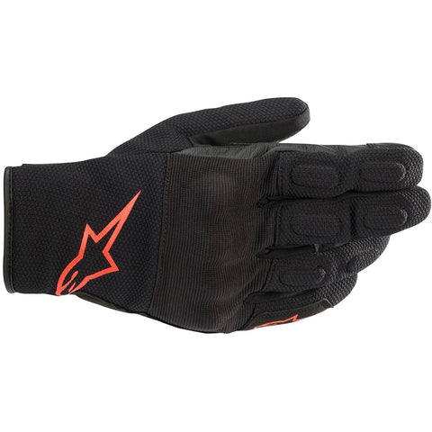 Alpinestars S Max Drystar Handschuhe Schwarz &amp; Rot Fluo 35276201030