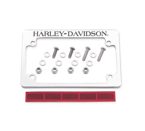 Harley Davidson 60051-01 HD Nummernschildrahmen-KIT, Nummernschildrahmen, 4x7