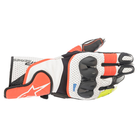 Alpinestars SP-2 V3 Handschuhe weiß rot fluo schwarz 35582212310