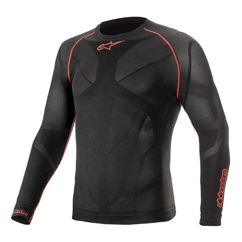 Alpinestars Ride Tech V2 Top Langarm Sommer Schwarz Rot 475252113