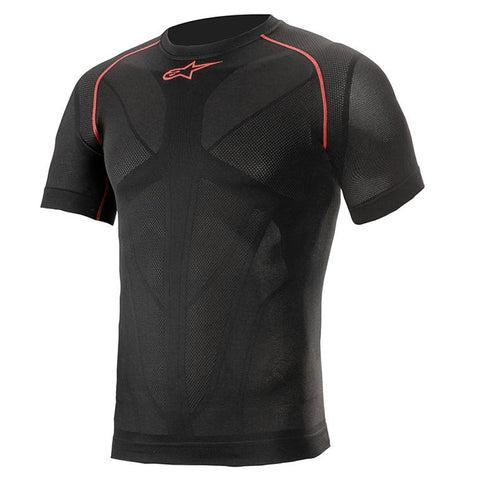 Alpinestars Ride Tech V2 Top Kurzarm Sommer Schwarz Rot 475272113