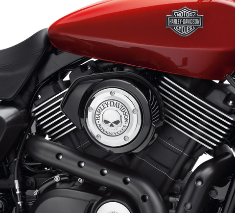 Harley Davidson 61300520 Willie G Skull Luftfilter-Zierleiste, KIT-Zierleiste, Klimaanlage, Willie G Skull