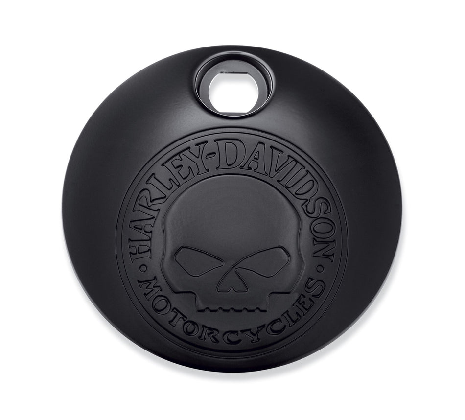 Harley Davidson 61300794 Willie G Skull Tankkonsolentür-KIT, TANKDECKEL, WILLIE G SKULL, SCHWARZ