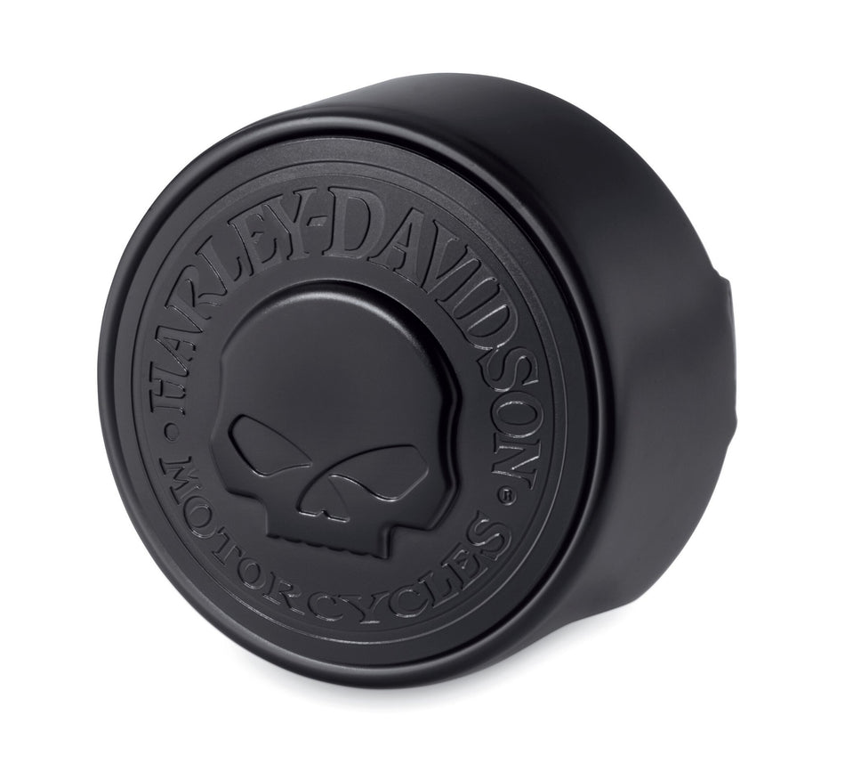 Harley Davidson 61301045 Willie G Skull Hupenabdeckungs-Set, COS CVR, Hupe, Willie G Skull, schwarz