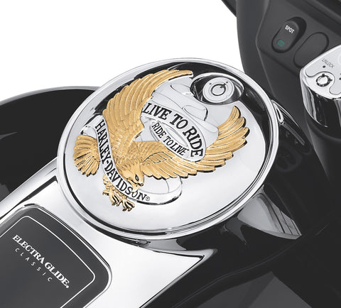 Harley Davidson 61335-09A Live to Ride Konsolentürabdeckung KIT-DOOR F TANK CONS W/LIVE-TO-RIDE