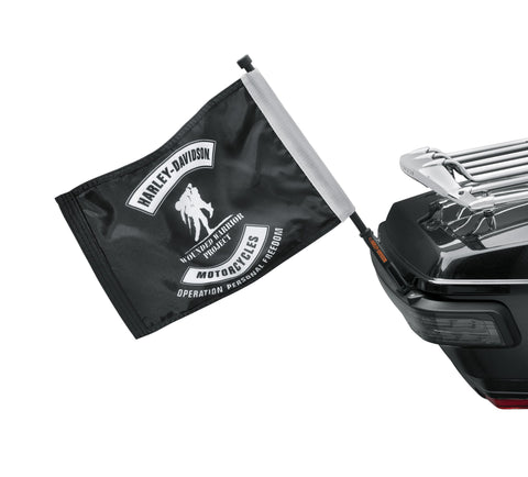 Harley Davidson 61400375 Wounded Warrior Project Flaggen-Kit, KIT-FLAGGE, WOUNDED, KOFFERRAUMMONTAGE