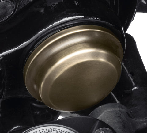 Harley Davidson 61400517 Messing Schwingenbolzenabdeckungs-KIT, Verkleidung, verschiedene Dekorationen, Abdeckung, RH PI