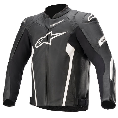 Alpinestars Faster V2 Lederjacke Schwarz Weiß 310352112