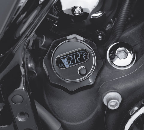 Harley Davidson 63131-09A Ölmessstab für Ölstand und Temperatur mit beleuchteter LCD-Anzeige STECKER/PEILSTAB, ÖLEINFÜLLSTOFF, X