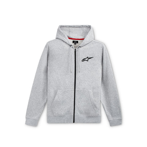 Alpinestars Ageless Brust-Hoodie Grau Heather Schwarz 1212536001126