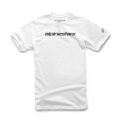 Alpinestars Linear Wordmark T-Shirt Weiß Schwarz 1212720202010
