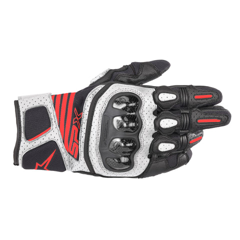 Alpinestars Carbon v2 Handschuhe Schwarz Weiß &amp; Rot 35673191231