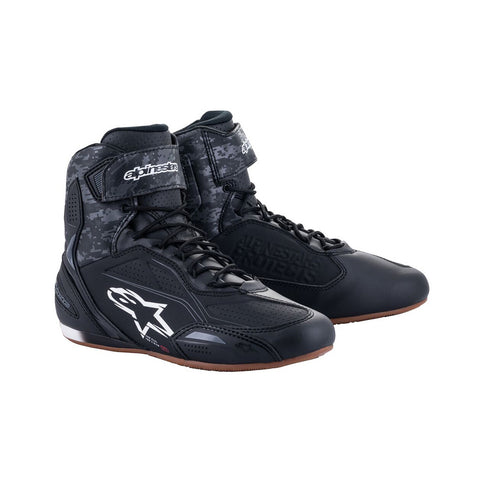 Alpinestars Faster-3 Schuhe Schwarz Dunkelgrau Gummi 251021911824