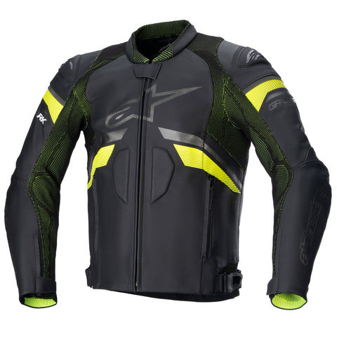 Alpinestars GP Plus R V3 Rideknit Lederjacke schwarz gelb fluo 31003211555