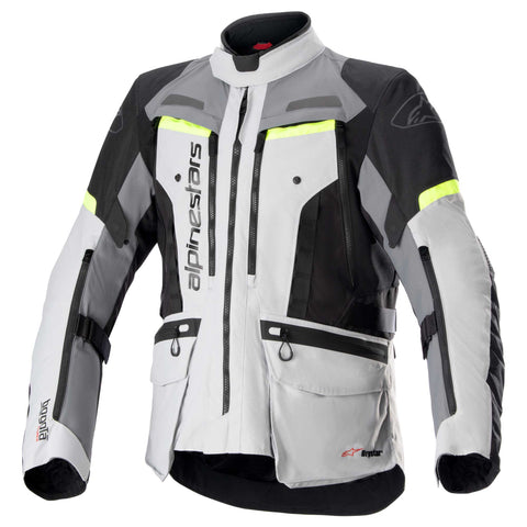 Alpinestars Bogota Pro DS Jkt Eisgrau Dunkelgrau Gelb Fluo 32070239195