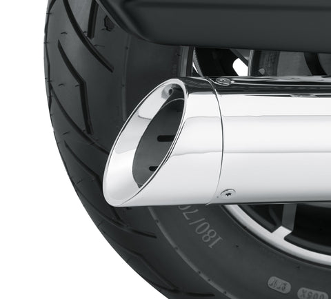 Harley Davidson 65100160 Zweiteiliges 4,5-Zoll-Endkappen-Kit, MUF ENDCAP/OUT FNSHR, CHRM,