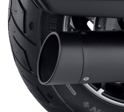 Harley Davidson 65100166 Slash Cut 4,5 Zoll Endkappen-Set, MUF ENDCAP/OUT FNSHR, schwarz, 4