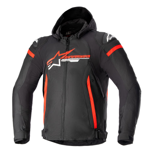 Alpinestars Zaca WP Jacke Schwarz Hellrot Weiß 32064231342