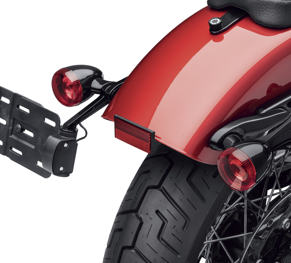 Harley-Davidson 67800830A Rear Turn Signal/License Plate Relocation Kit Black