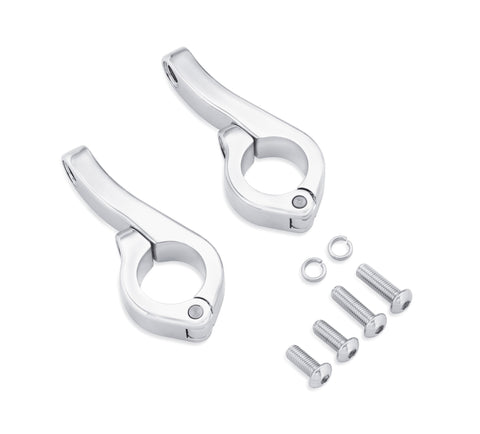 Harley Davidson 68000170 LED-Nebelscheinwerfer-Motorschutzbügel-Klemmensatz – Chrom KIT-MNTG,FOG LT,TOURING W/LWRS