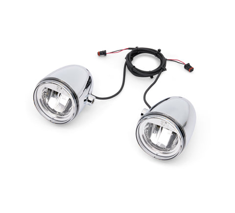 Harley-Davidson 68000386 Daymaker Reflector LED Fog Lamps ‚Äì- Chrome Housing