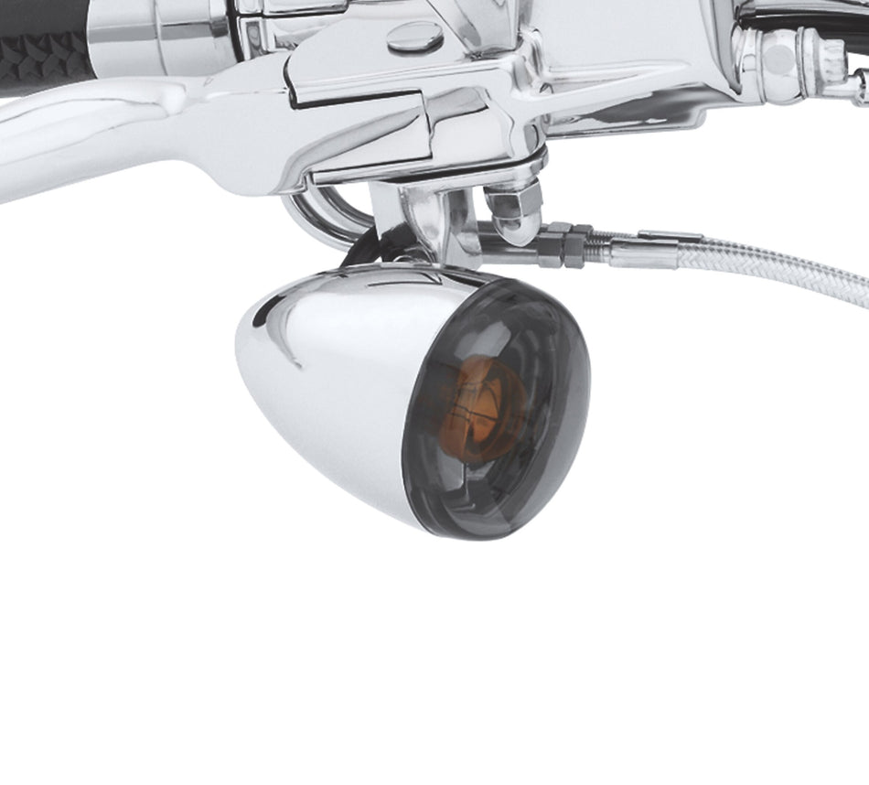 Harley Davidson 69208-09 Bullet Turn Signal Lens Kit KIT,SMOKED LENS TURN SIGNAL,BU