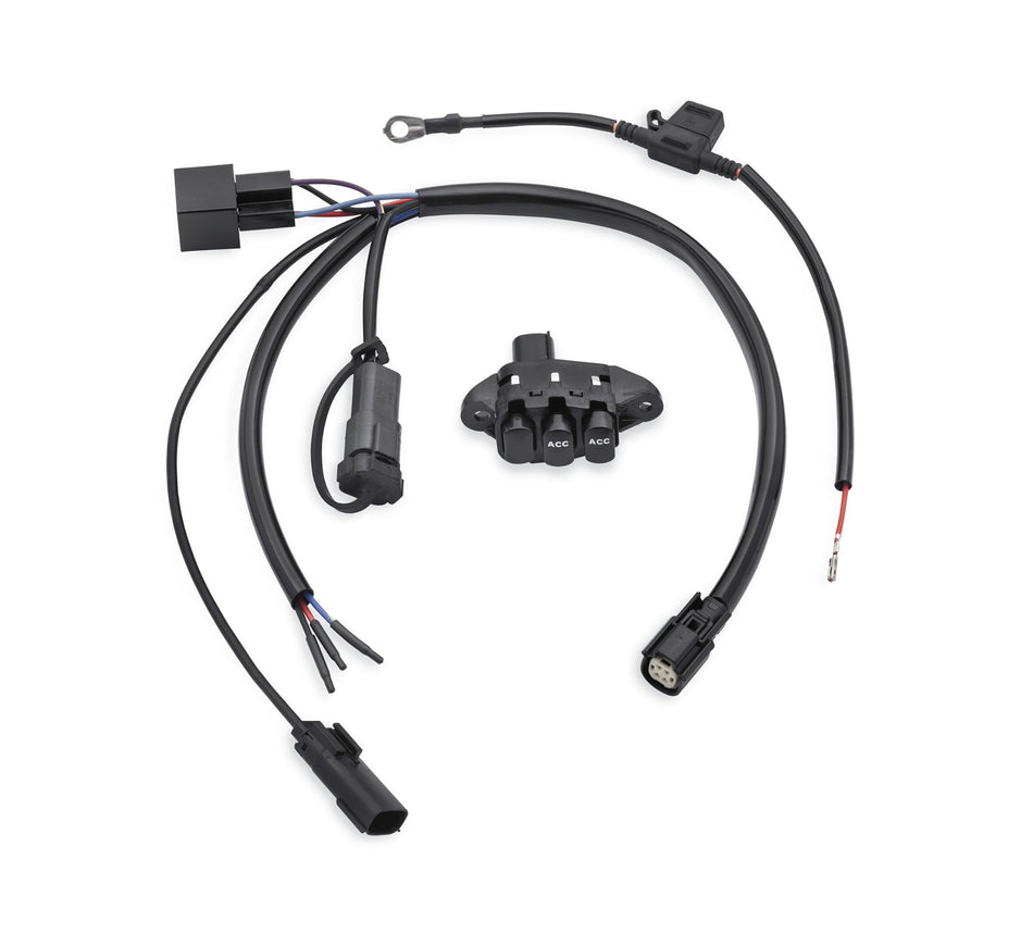 Harley Davidson 71400129 Auxiliary Power Switch Kit - Fairing Mount KIT,SW/RLY,AUXILIARY POWER,FAI