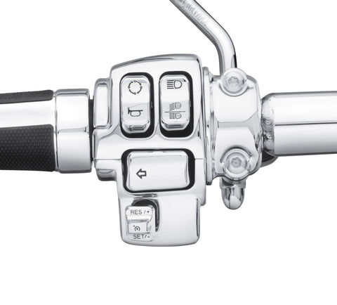Harley Davidson 71500441 Chrom-Schalterkappen-Kit HAND CONT, KIT SCHALTER-SCHLÜSSELKAPPEN