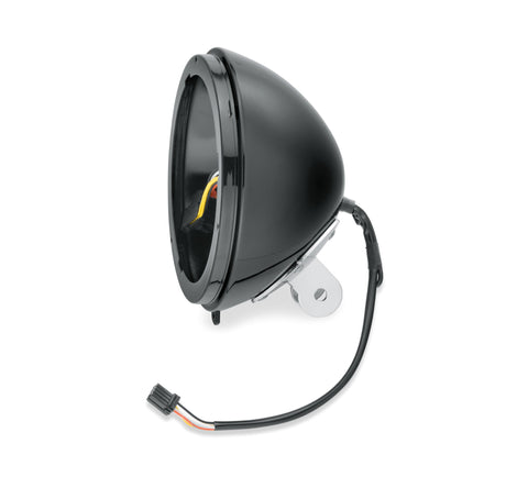 Harley Davidson 73294-10 Schwarzes Scheinwerfergehäuse für den Hausgebrauch SHELL ASY, 7 Zoll, 1/2-Kugel, RH/HDLA