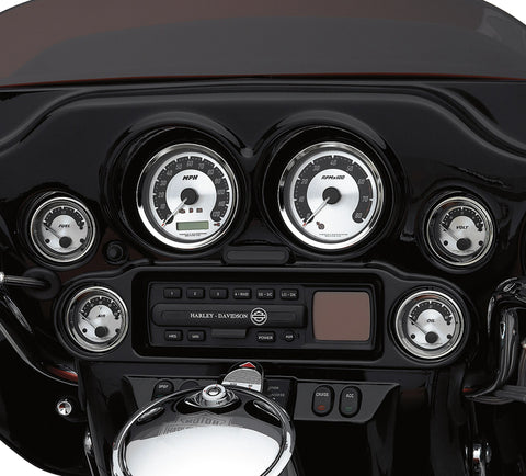 Harley Davidson 75113-04A Tankanzeige - Zifferblatt aus gedrehtem Aluminium GAUGE,FUEL,X