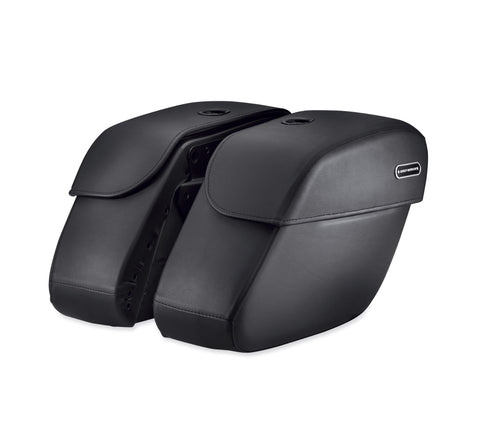 Harley Davidson 90201321 Satteltaschen aus starrem Leder mit Verriegelung, KIT-LEDER-SATTEL, XL
