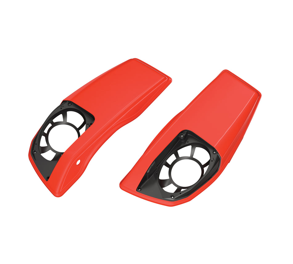 Harley Davidson Saddlebag Speaker Lids - Blood Orange