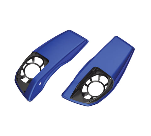 Harley Davidson Saddlebag Speaker Lids - Aurora Blue Denim