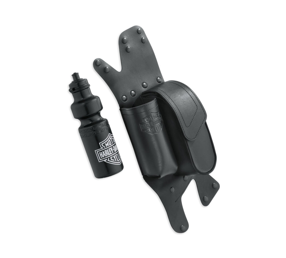 Harley Davidson 93300060 Satteltasche mit Schutzbügel und Flaschenhalter, rechte Seite, S-BAG GRD BAG mit Wasserflasche, RH