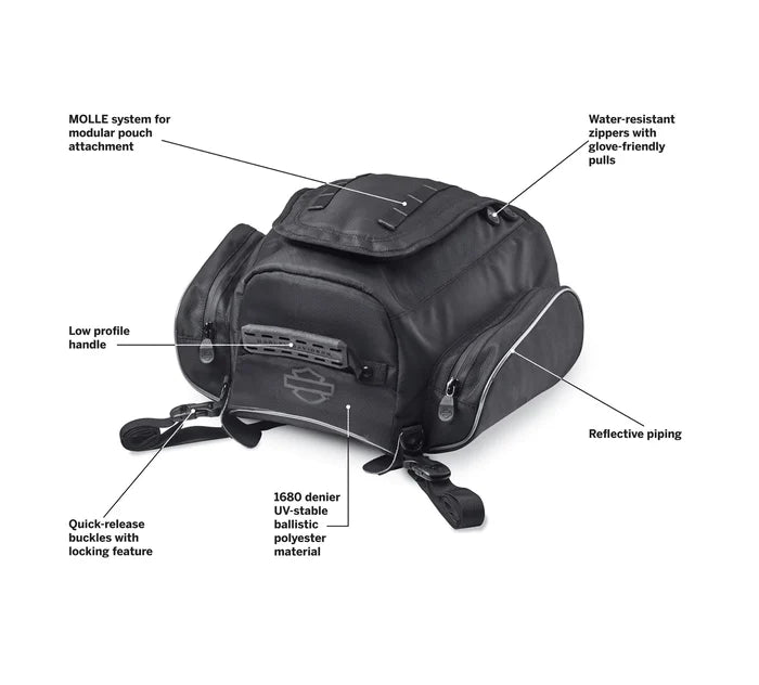 Original Harley-Davidson Onyx Premium Gepäckhecktasche 93300106