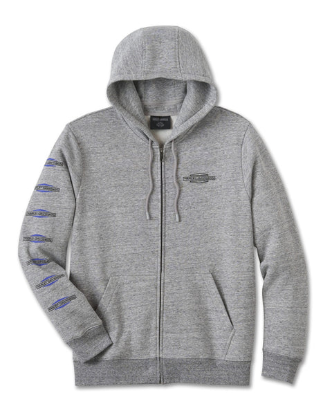 Harley-Davidson® Roaring Balaclava Hoodie - Grey Heather 96003-25VM
